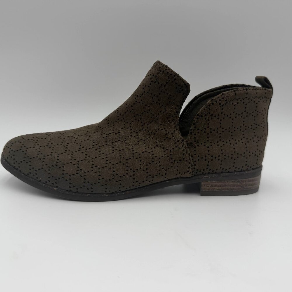 Dr. Scholl's Rate Brown Perforated Ankle Booties Womens 8M